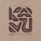 KAVU Cubed T-Shirt in BUFF