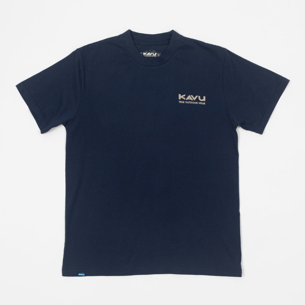 KAVU Let It Rip T-Shirt in Nautical Navy