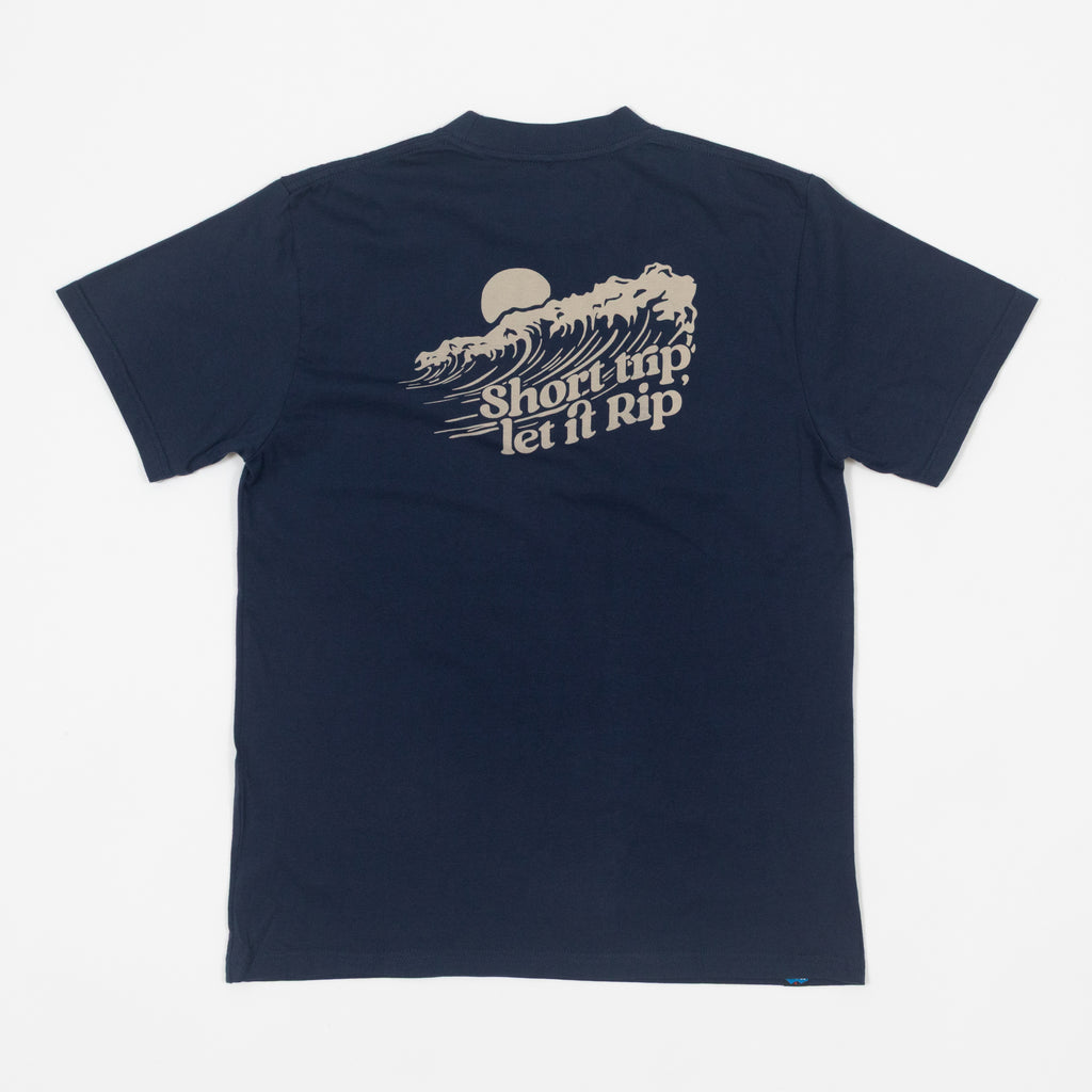 KAVU Let It Rip T-Shirt in Nautical Navy