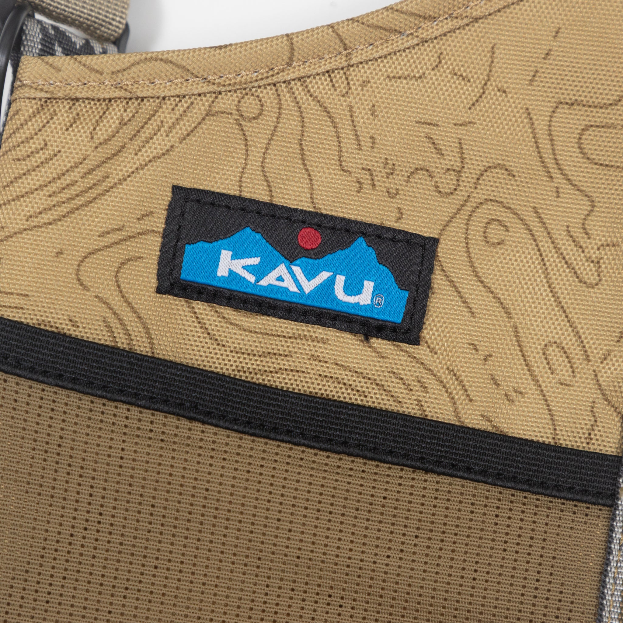 KAVU Slurp Sling Drink Carrier in TERRAIN TOPO