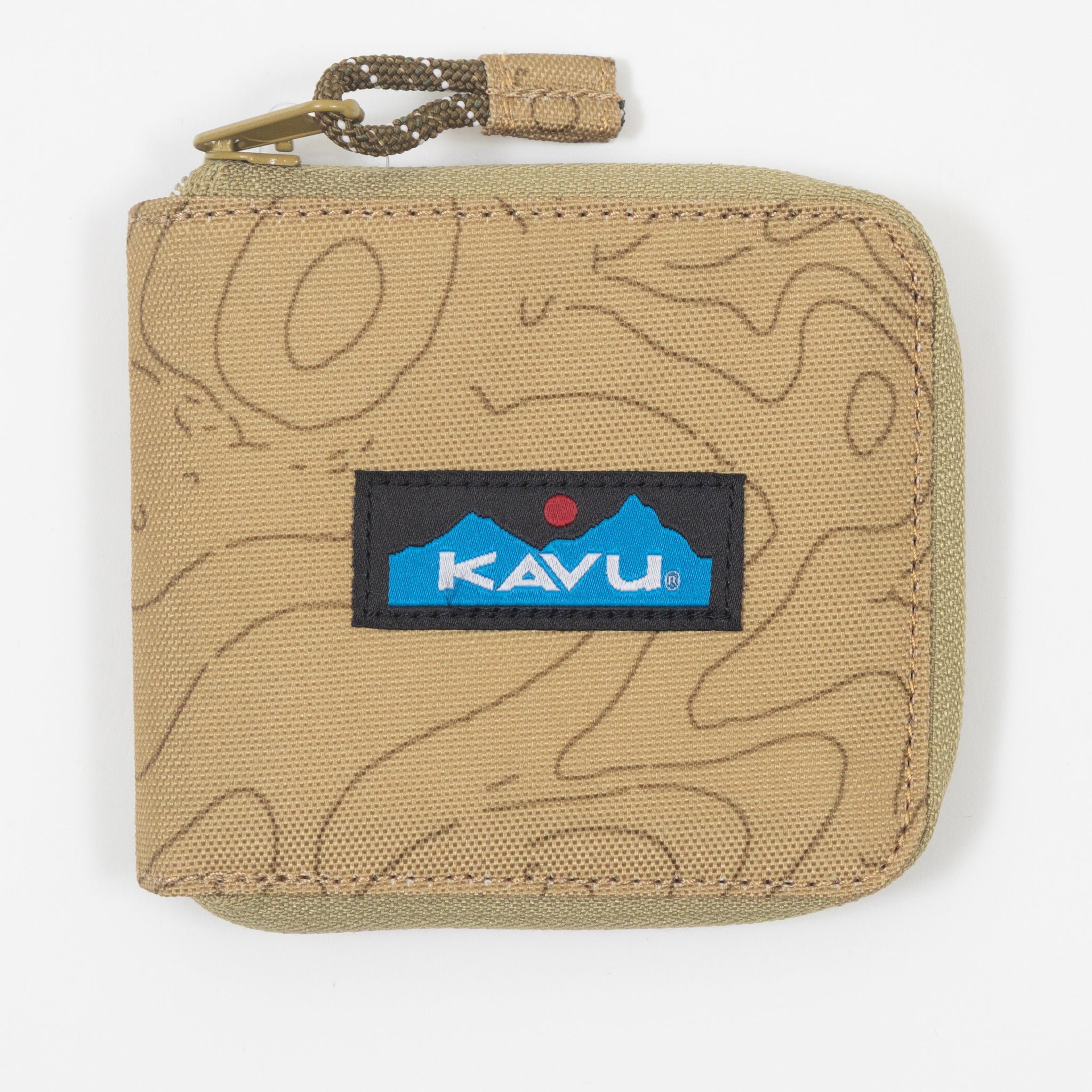KAVU Zip Around Wallet in TERRAIN TOPO