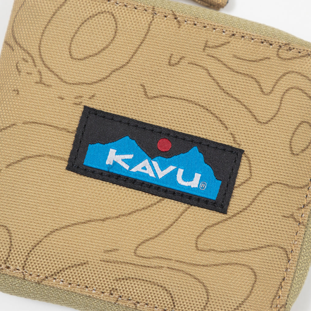 KAVU Zip Around Wallet in TERRAIN TOPO