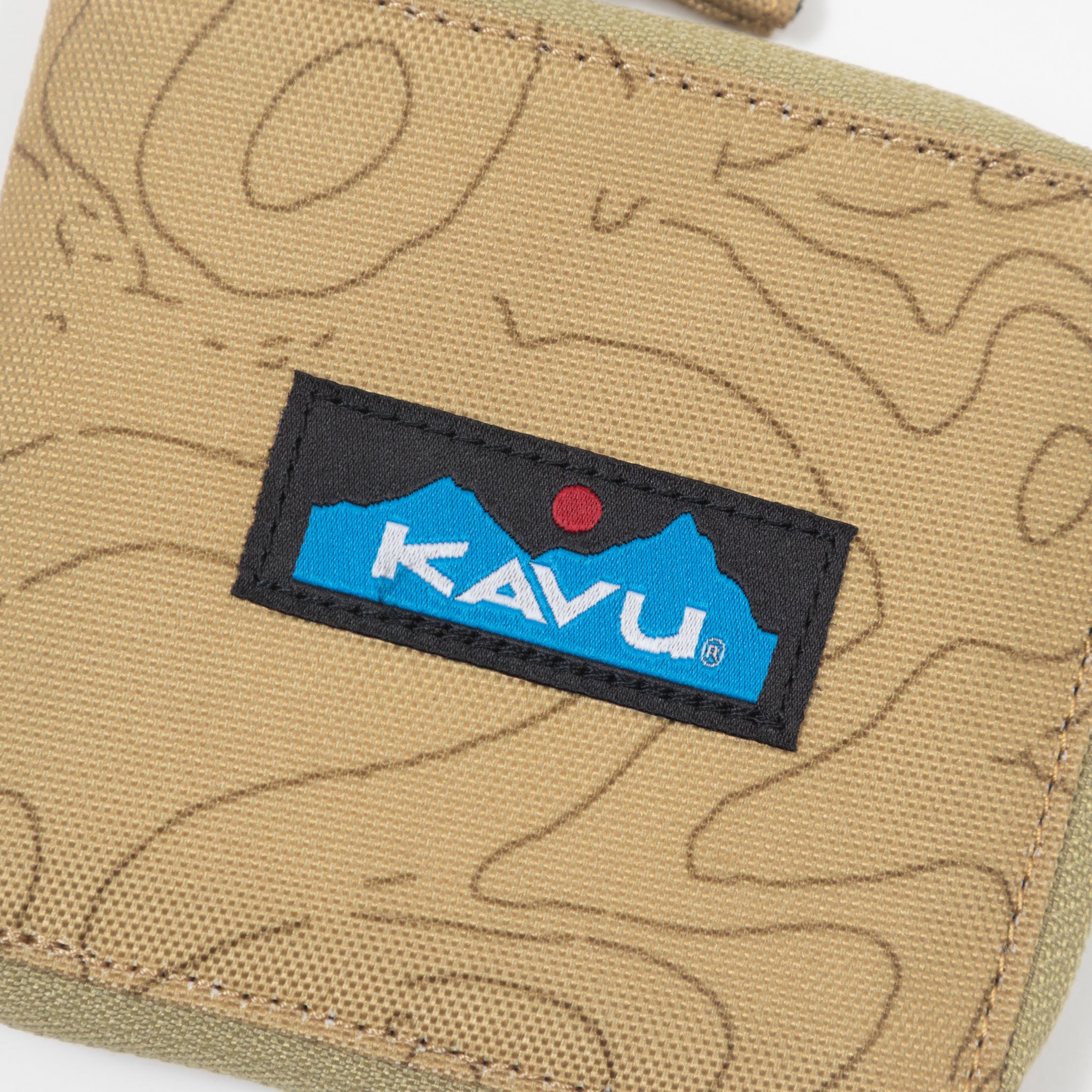 KAVU Zip Around Wallet in TERRAIN TOPO