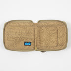 KAVU Zip Around Wallet in TERRAIN TOPO
