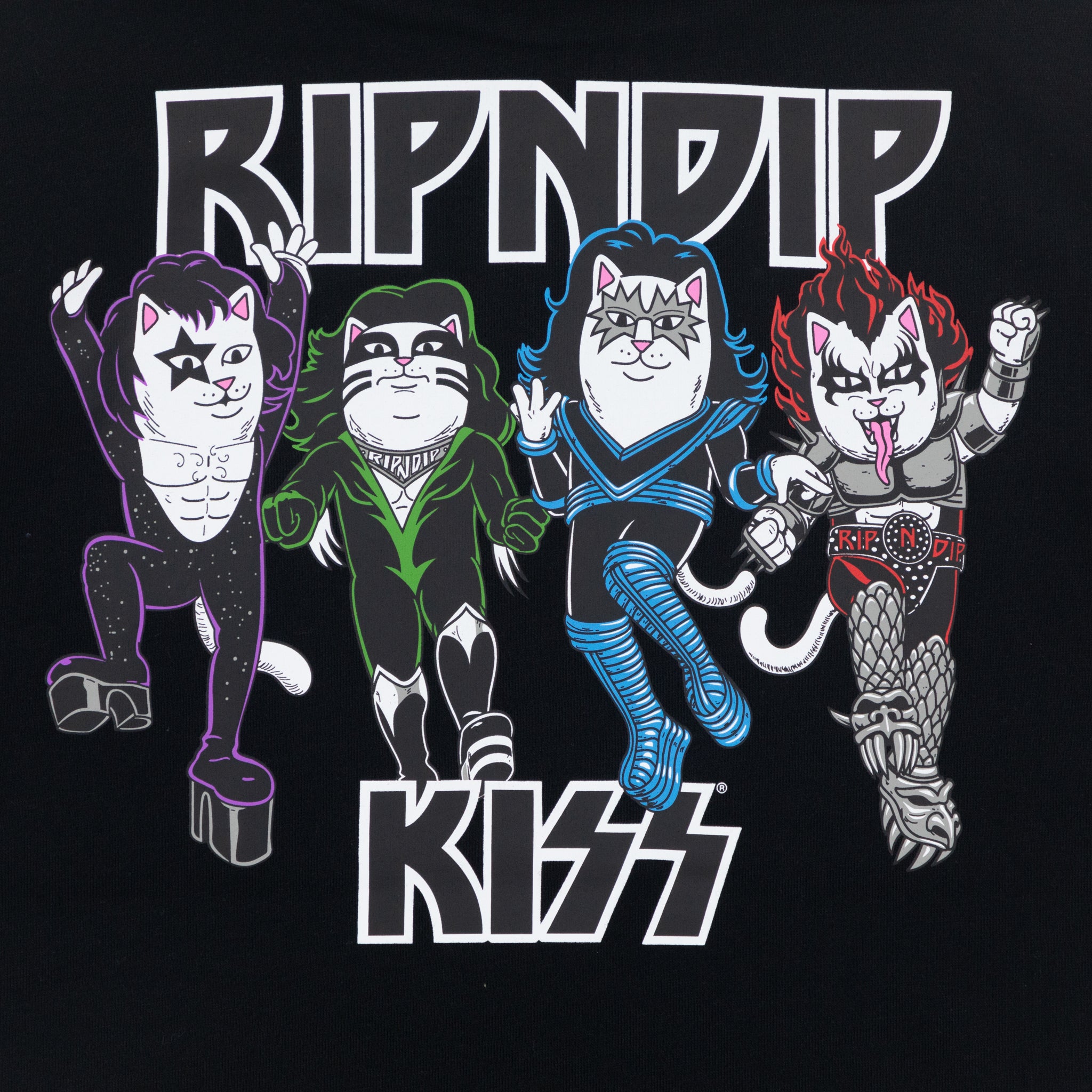 RIPNDIP X KISS Made for Lovin' Hoodie in BLACK