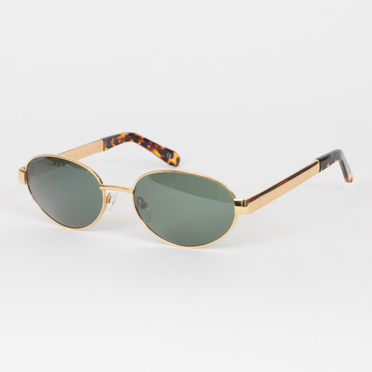 meller karam sunglasses gold front view