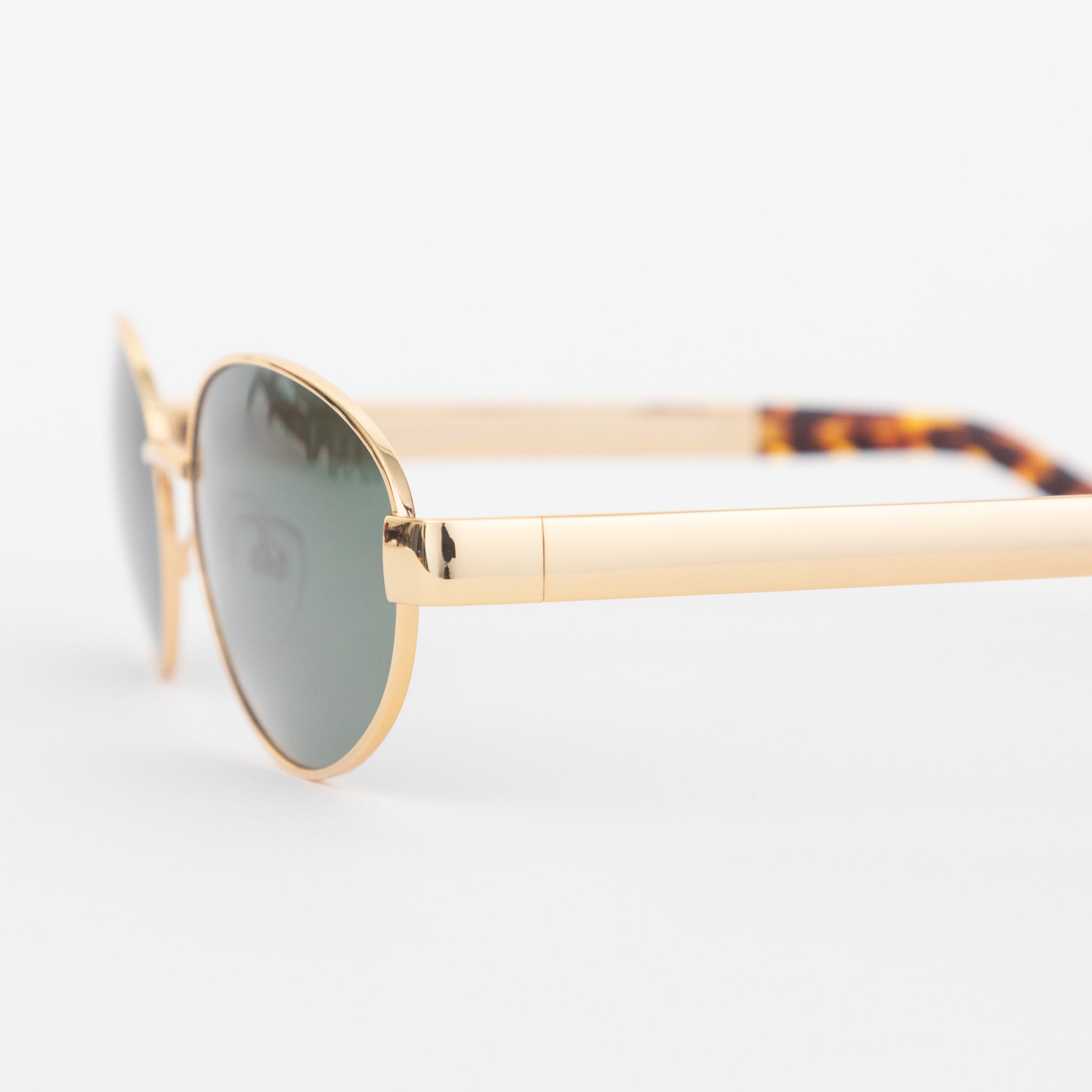 meller karam sunglasses gold frame side view