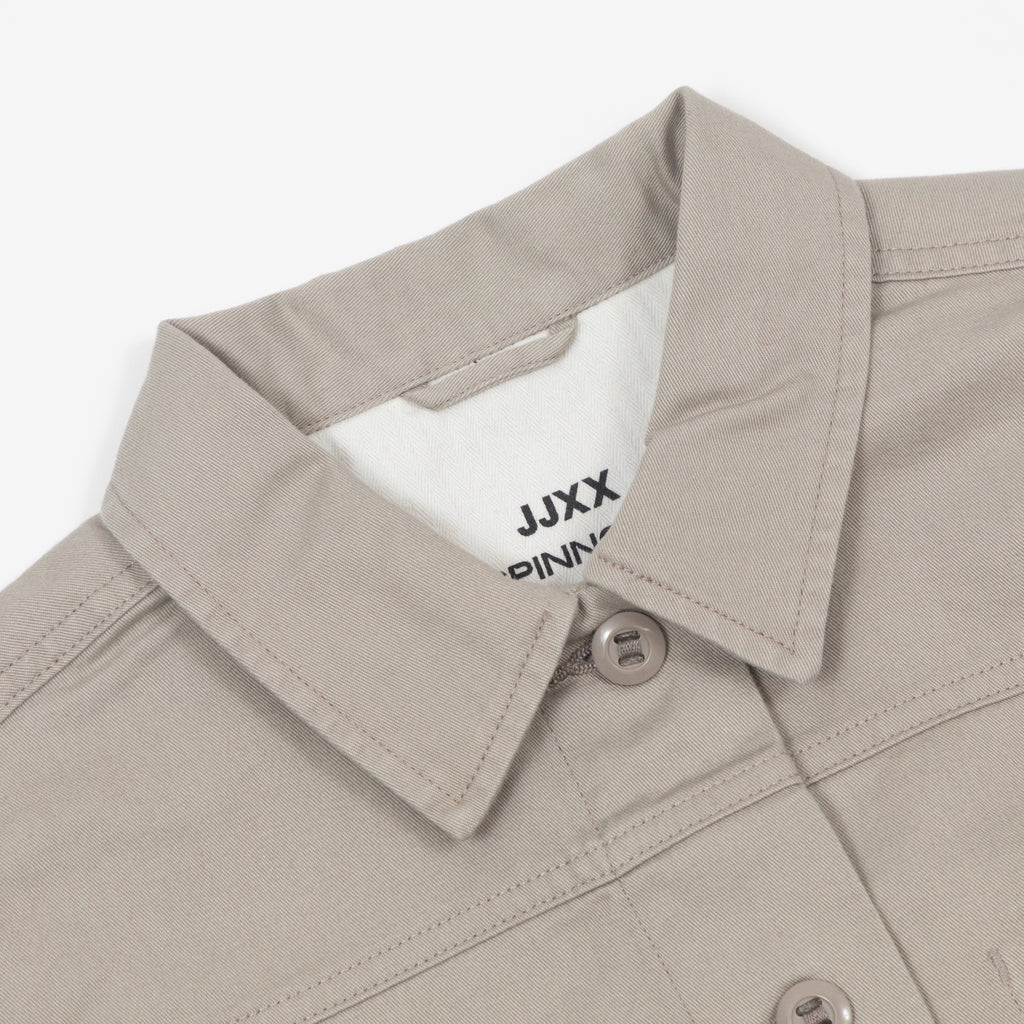 Womens JJXX Katy Overshirt in BEIGE