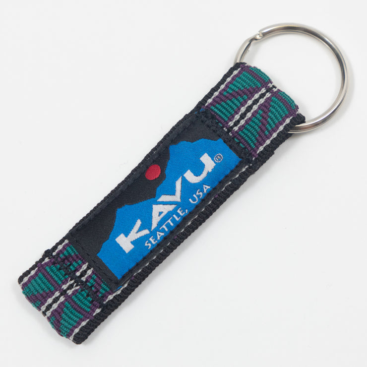 KAVU Key Chain Keyring in PURPLE & TEAL