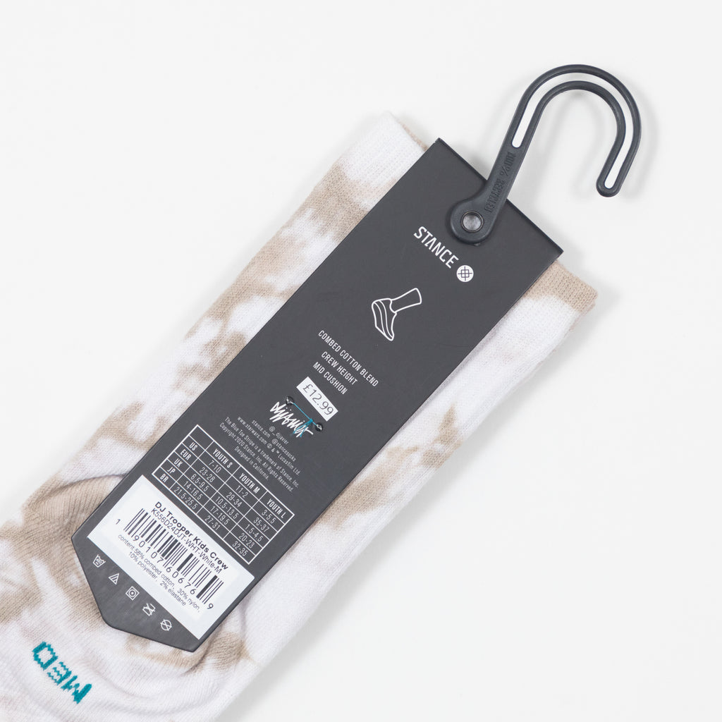 Kids STANCE X Star Wars DJ Trooper Socks in WHITE