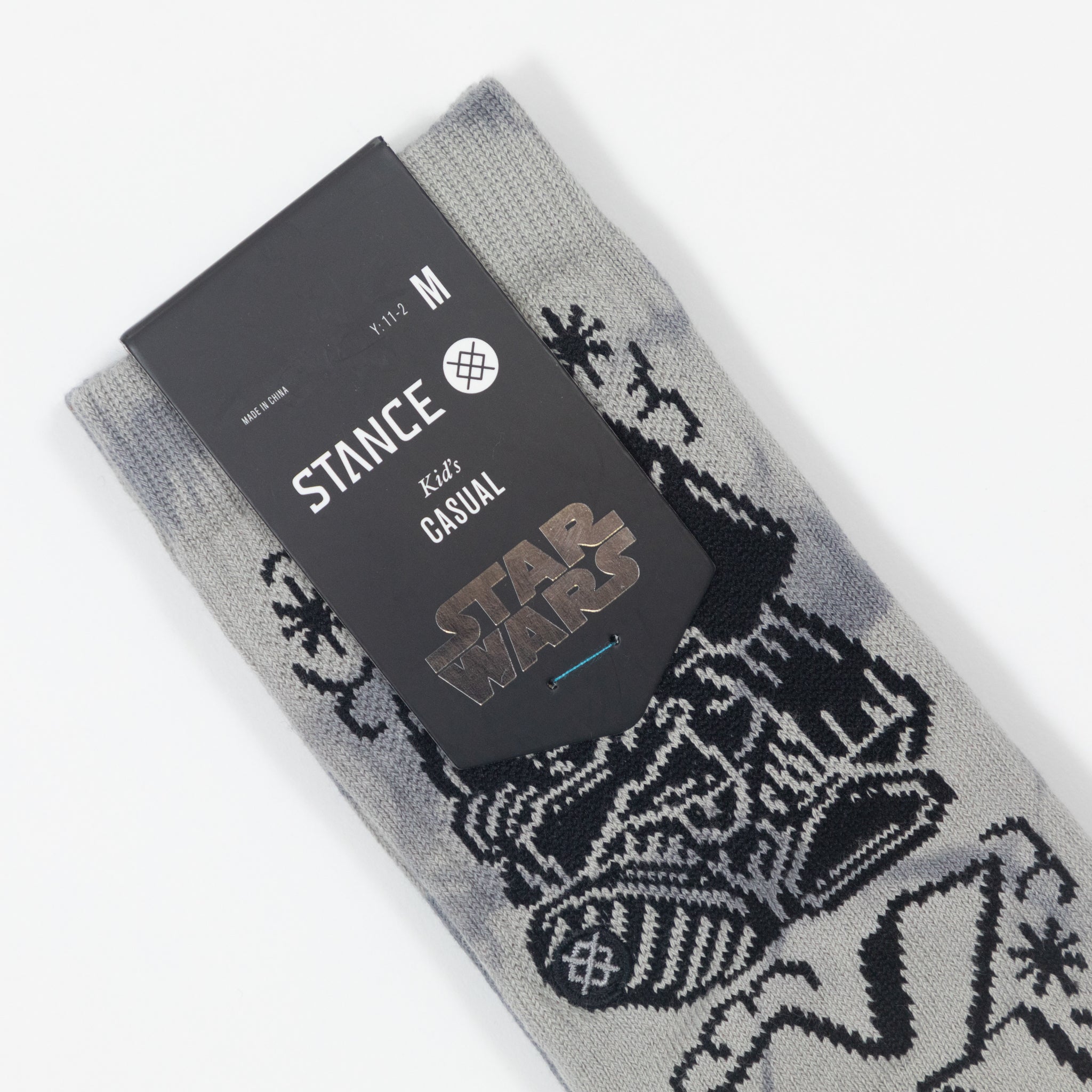 Kids STANCE X Star Wars DJ Darth Socks in GREY