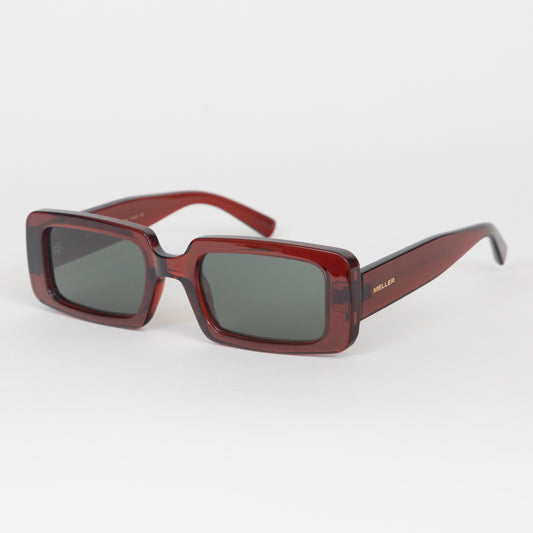 meller kisai square sunglasses front view red olive
