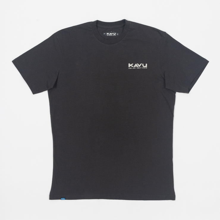 KAVU Klear Above Etch Art T-Shirt in BLACK