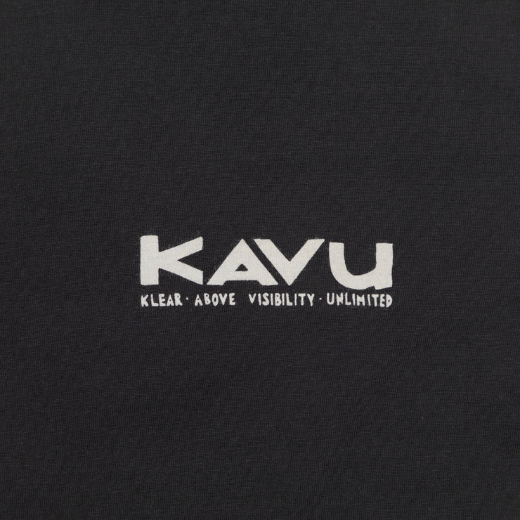 KAVU Klear Above Etch Art T-Shirt in BLACK