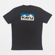 KAVU Klear Above Etch Art T-Shirt in BLACK