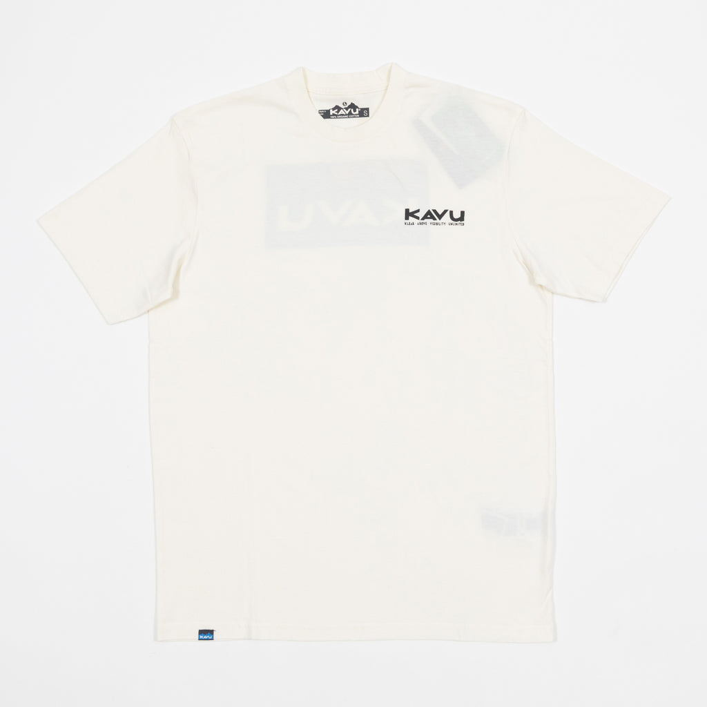 KAVU Klear Above Etch Art T-Shirt in OFF WHITE