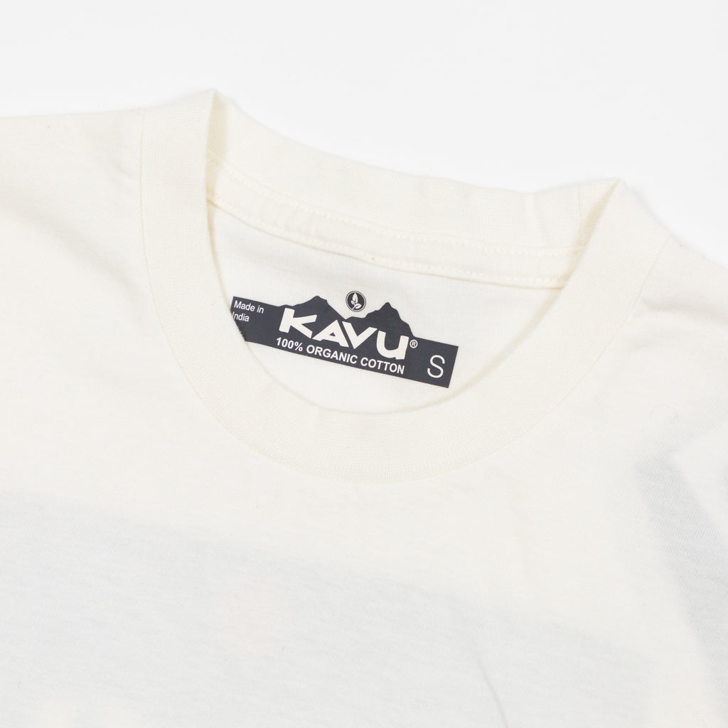 KAVU Klear Above Etch Art T-Shirt in OFF WHITE