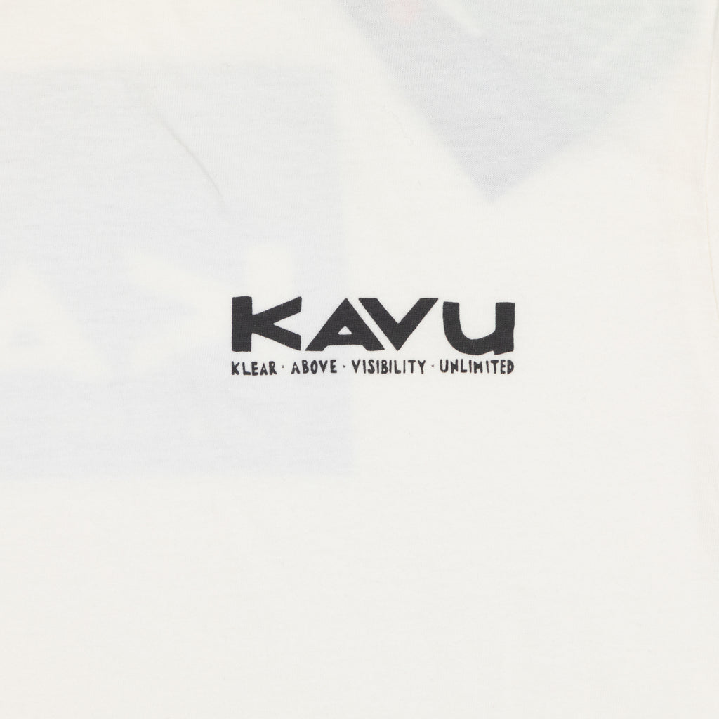 KAVU Klear Above Etch Art T-Shirt in OFF WHITE