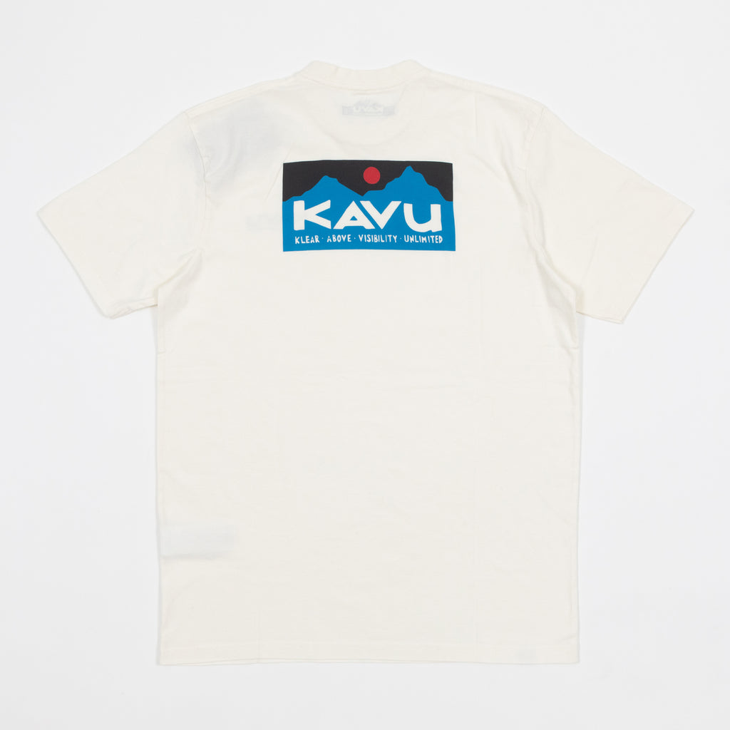 KAVU Klear Above Etch Art T-Shirt in OFF WHITE