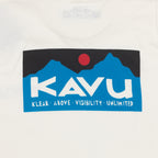 KAVU Klear Above Etch Art T-Shirt in OFF WHITE