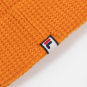 FILA Kudoslux Waffle Knit Beanie in ORANGE