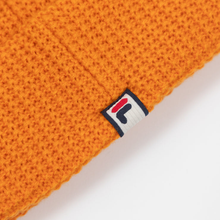 FILA Kudoslux Waffle Knit Beanie in ORANGE