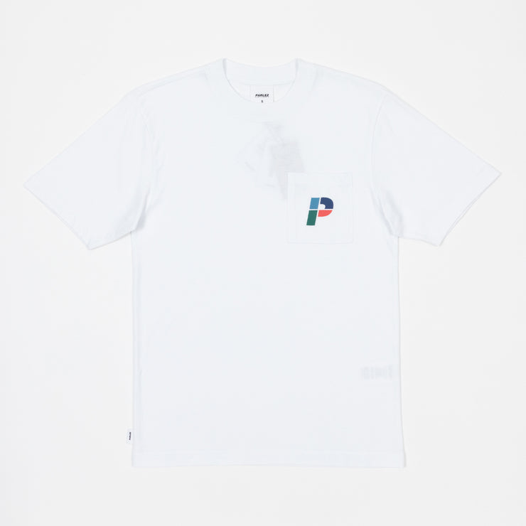 PARLEZ Laborie Logo T-Shirt in WHITE