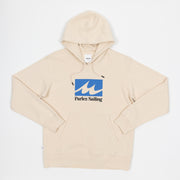 PARLEZ Lapstrake Logo Hoodie in CREAM