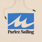 PARLEZ Lapstrake Logo Hoodie in CREAM