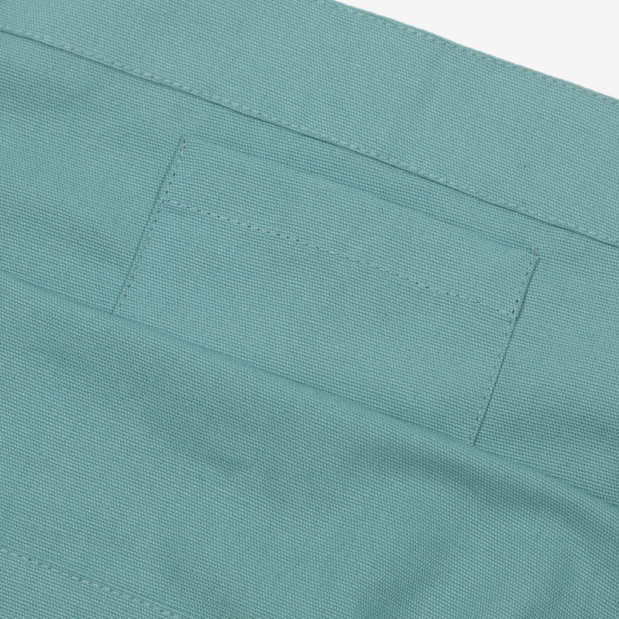 USKEES Large Organic Cotton Tote Bag in TEAL BLUE