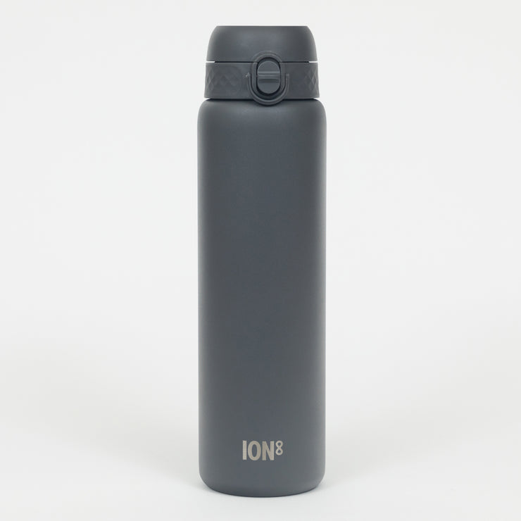 Ion8 Leak Proof 1 Litre Stainless Steel Water Bottle in GREY