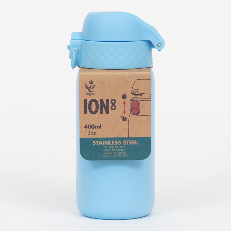 Ion8 Leak Proof Vacuum Insulated Water Bottle in BLUE (400ml)