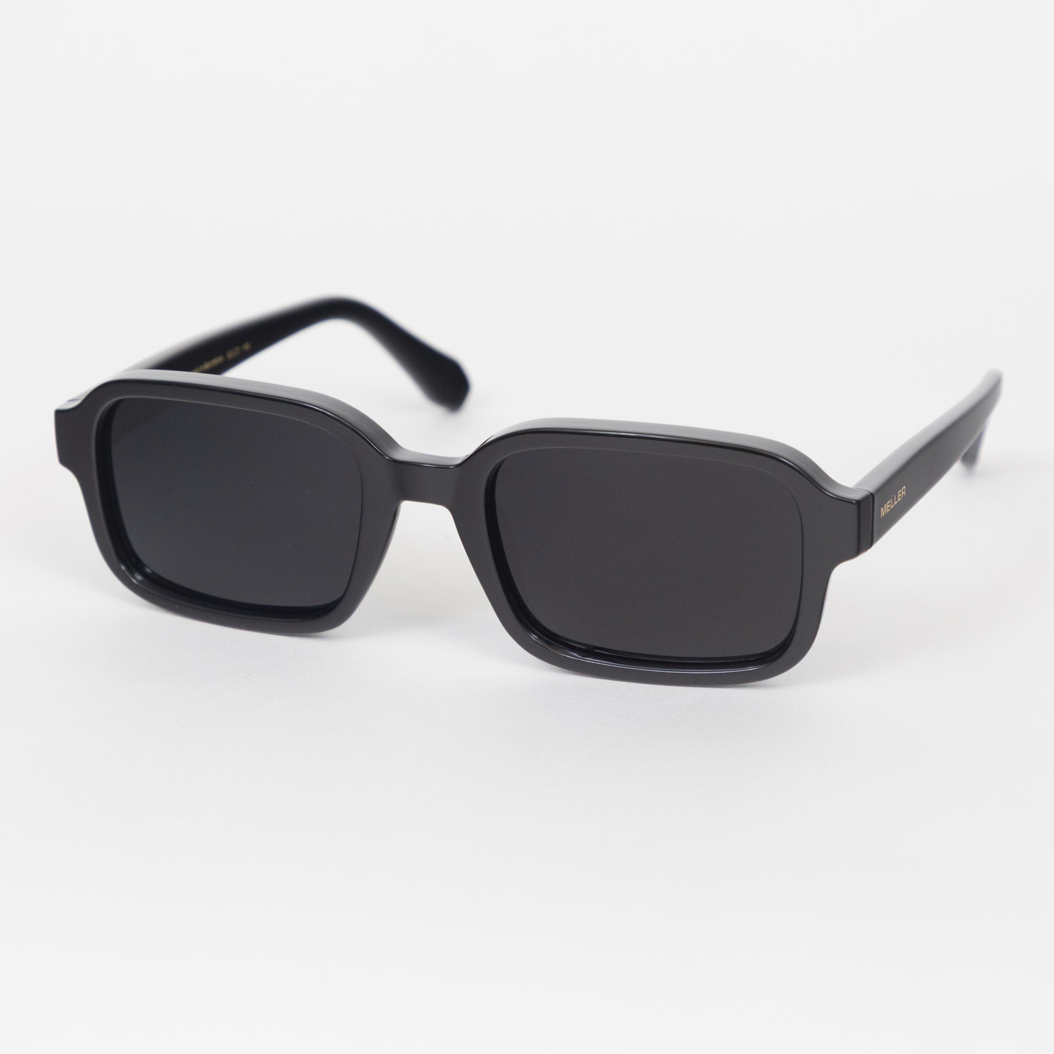 MELLER Lebo Rectangular Sunglasses in ALL BLACK