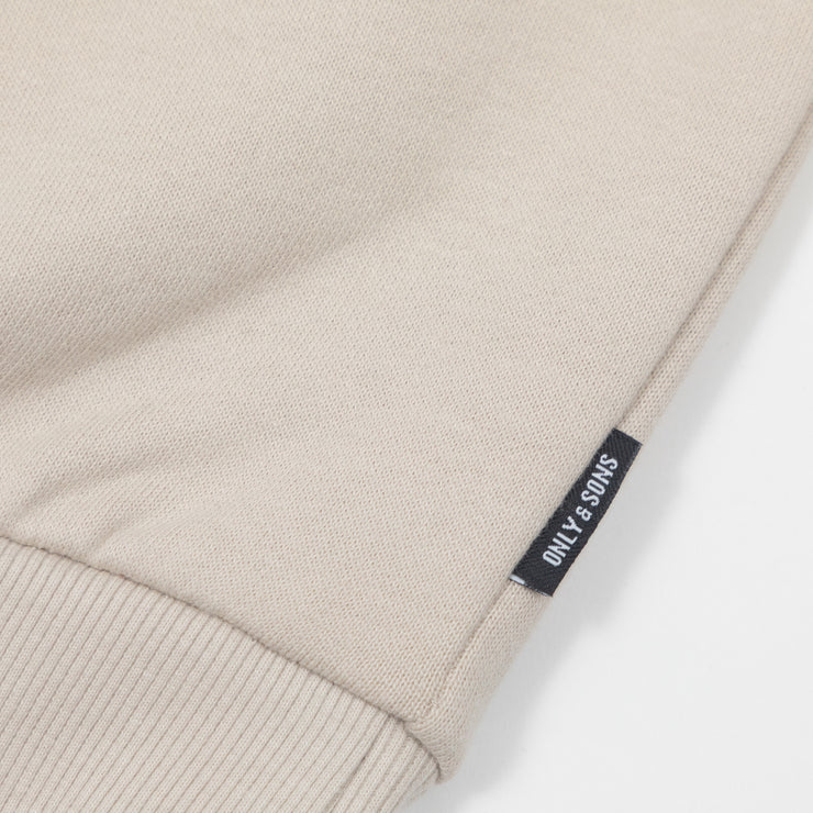 ONLY & SONS Crew Neck Sweatshirt in CREAM