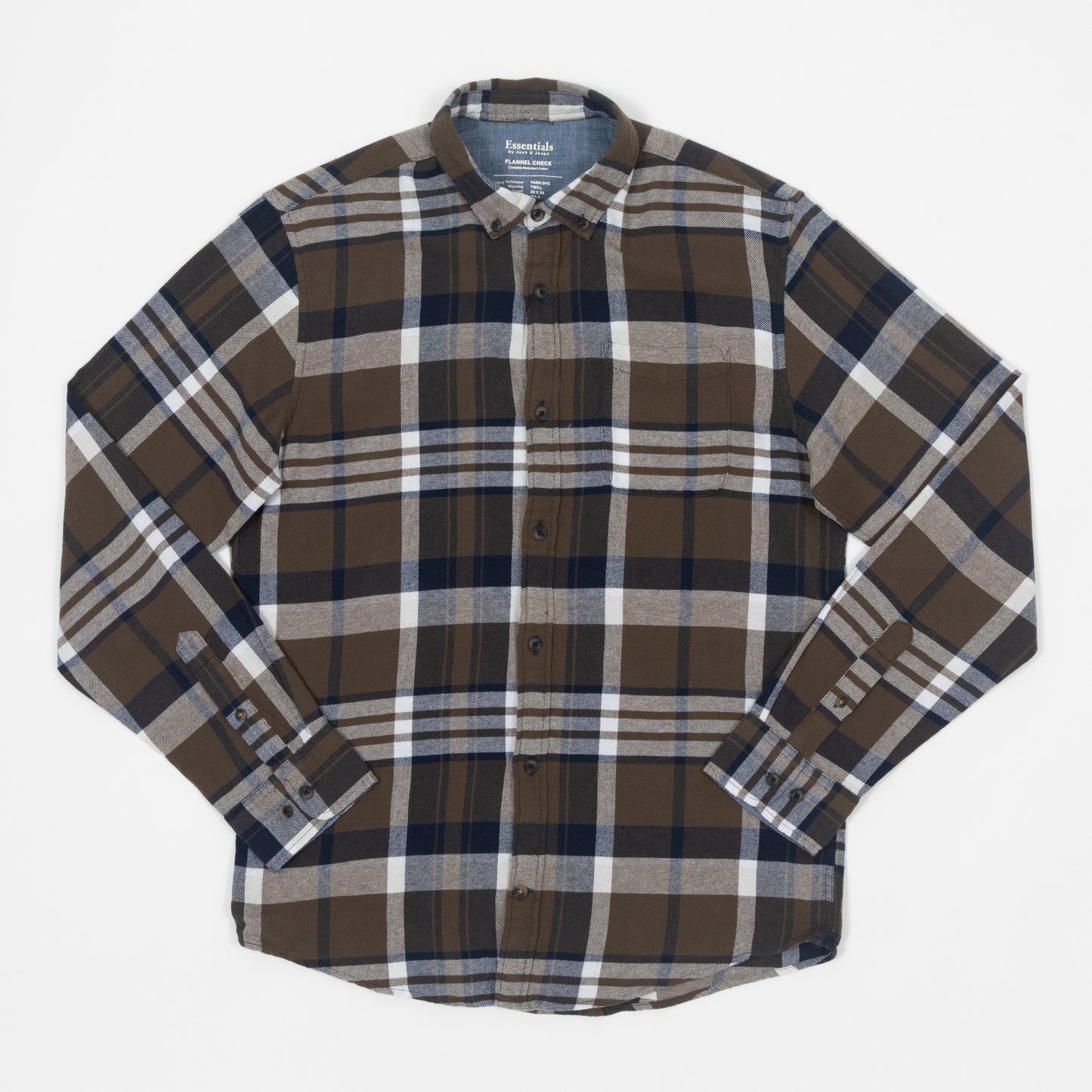 JACK & JONES Autumn Check Shirt in GREEN & NAVY