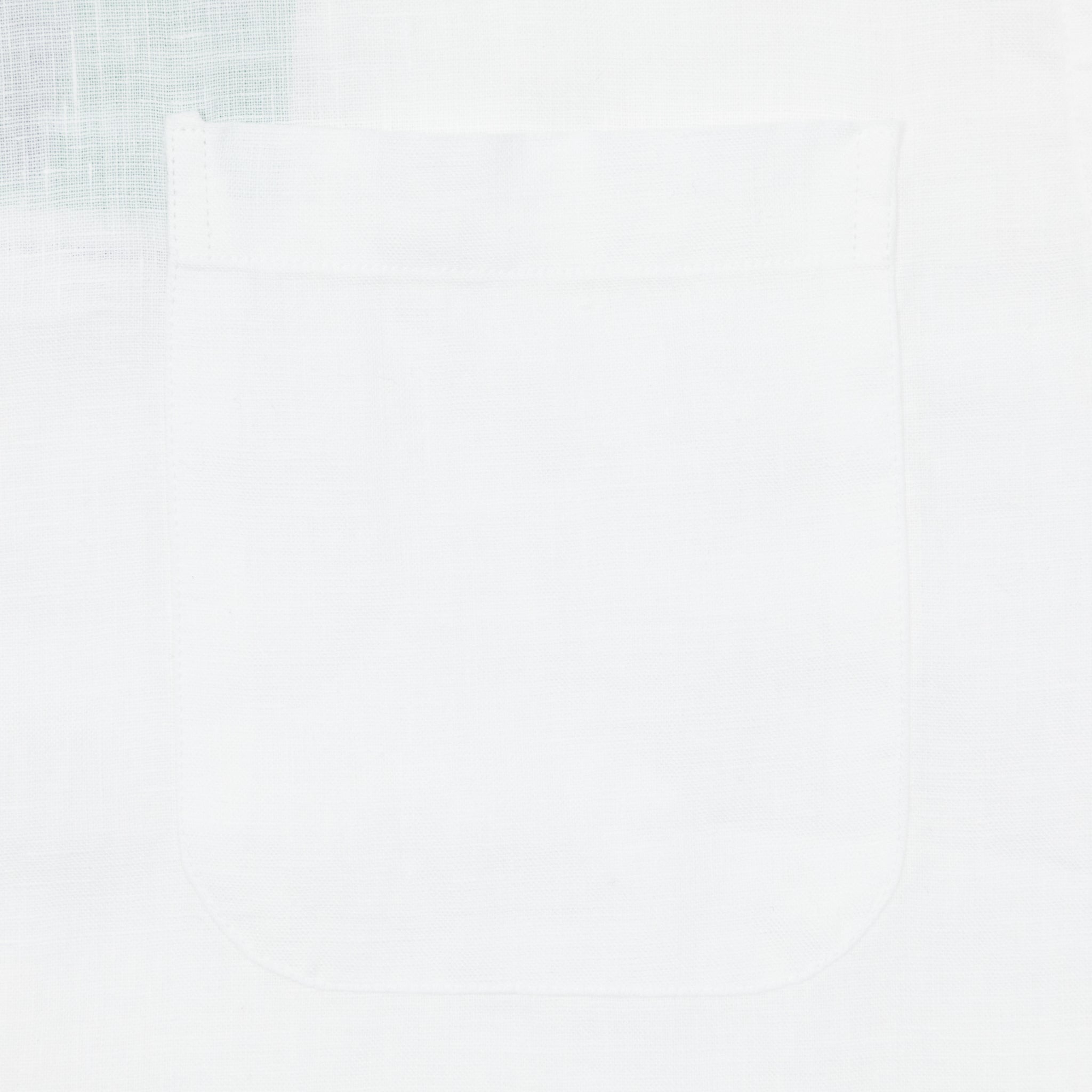 close up of colorful standard linen shirt pocket