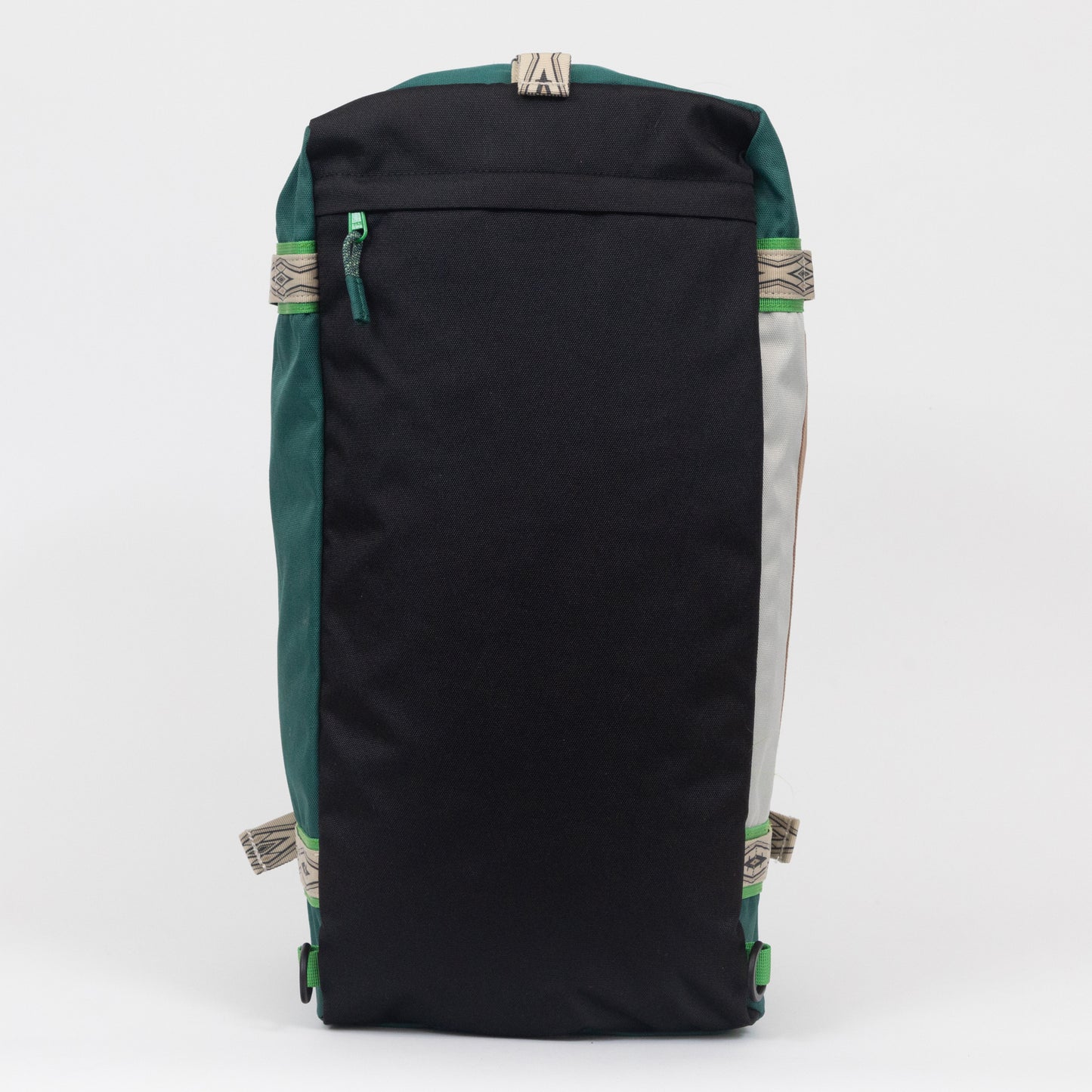 KAVU Little Feller Duffle Bag Backpack in GREEN & TAN