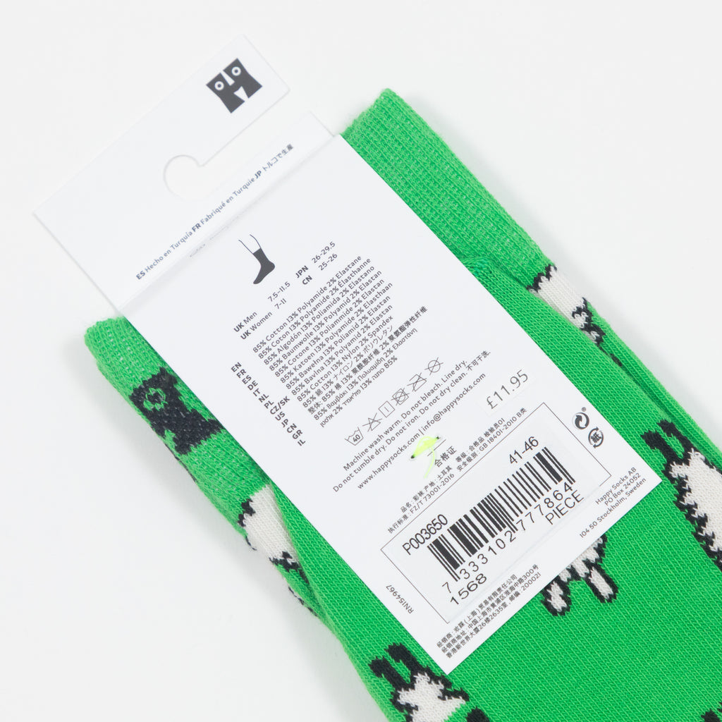 HAPPY SOCKS Llama Socks in GREEN