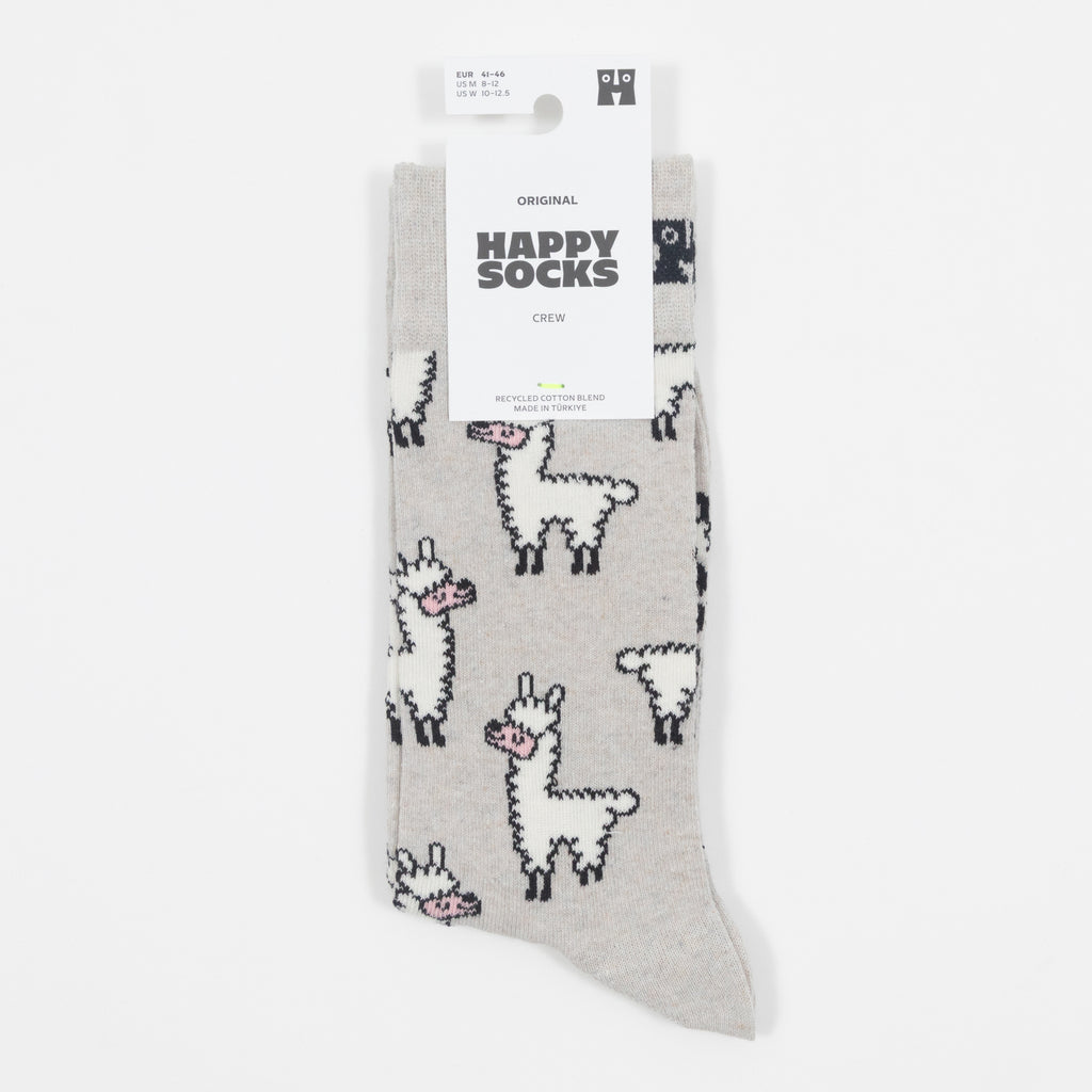 HAPPY SOCKS Llama Socks in GREY