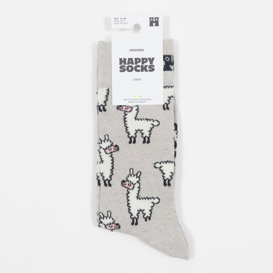 HAPPY SOCKS Llama Socks in GREY
