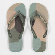 HAVAIANAS Top Logomania Colours II Flip Flops in GREEN