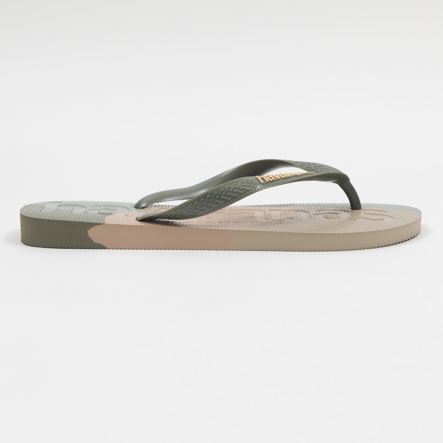 HAVAIANAS Top Logomania Colours II Flip Flops in GREEN