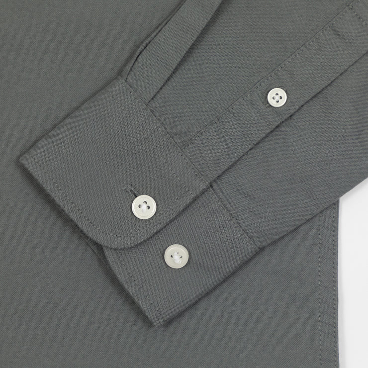 ONLY & SONS Long Sleeve Oxford Shirt in CASTOR GREY