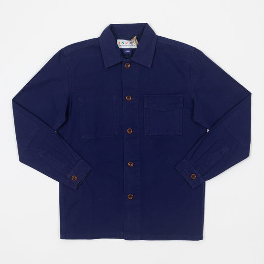 USKEES Long Sleeve Workshirt in DEEP INDIGO