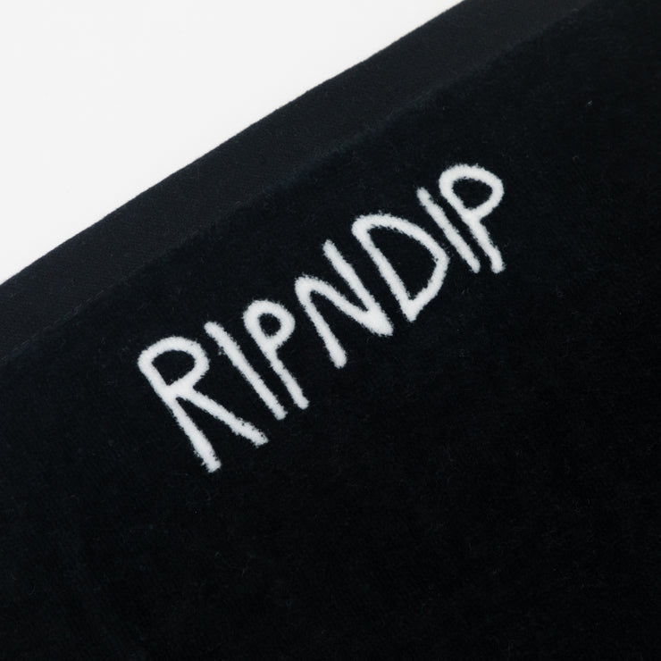 RIPNDIP Lord Nermal Beach Towel in BLACK