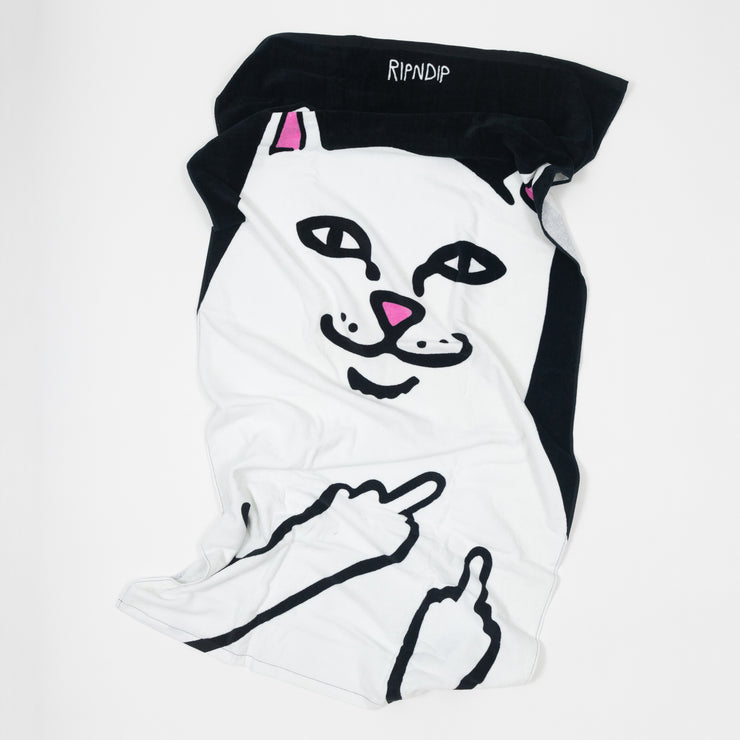 RIPNDIP Lord Nermal Beach Towel in BLACK