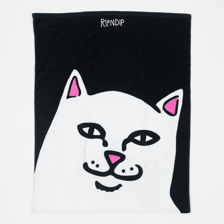 RIPNDIP Lord Nermal Beach Towel in BLACK