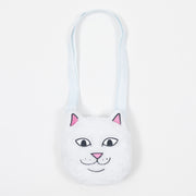 RIPNDIP Lord Nermal Sherpa Crossbody Bag in WHITE