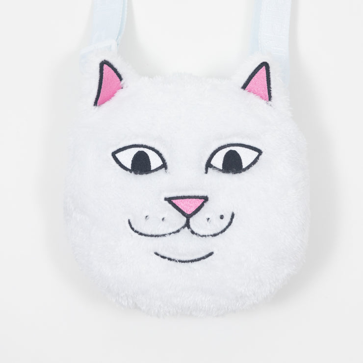 RIPNDIP Lord Nermal Sherpa Crossbody Bag in WHITE