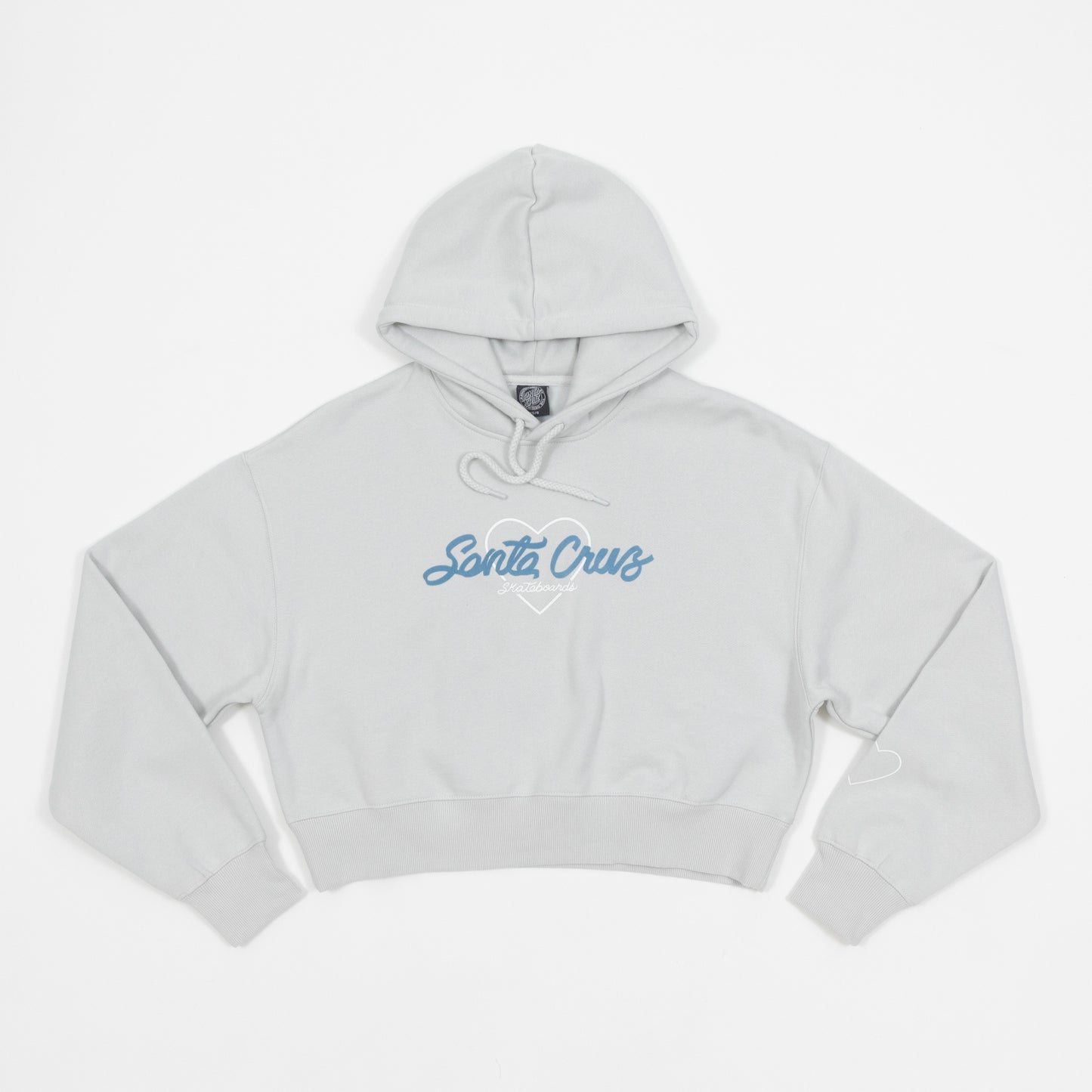 WOMENS SANTA CRUZ Love Script Hoodie in GREY